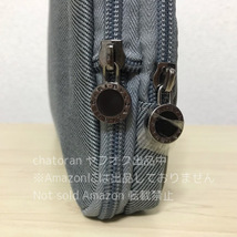 非売品●BVLGARI/ブルガリ×エミレーツ航空●ビジネスクラス アメニティ ポーチのみ クラッチバッグ ロゴ入りチャーム付 未使用_画像4