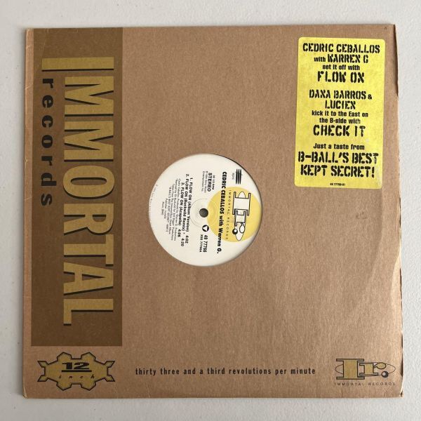 Cedric Ceballos With Warren G. / Dana Barros - Flow On / Check It (USオリジナル/プロモオンリー/Promo/ニュースクール)