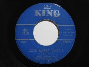 【7”】 JAMES BROWN AND THE FAMOUS FLAMES / COLD SWEAT PART 1 US盤 ジェームス・ブラウン コールド・スウェット