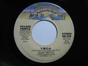 【7”】 VILLAGE PEOPLE / Y.M.C.A. US盤 ヴィレッジ・ピープル 西城秀樹 カバー元曲