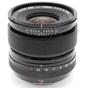 【G3082】FUJIFILM X 交換レンズ フジノン 単焦点 超広角 14mm F2.8 R 絞りリング ※動作未確認