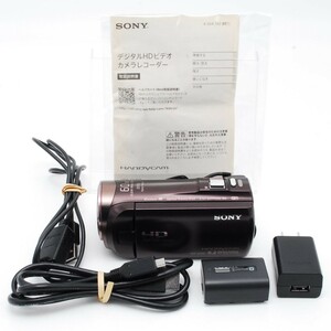 【Y1053】SONY HDビデオカメラ Handycam HDR-CX480 ボルドーブラウン 光学30倍 HDR-CX480-T