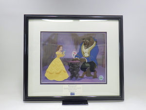 h4B041Z70 Disney ディズニー REFLECTION OF LOVE 美女と野獣 セル画 アニメーションアート 証明書付き 限定3500部