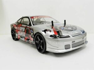  super-discount * has painted final product * full set . Japan nationwide free shipping * turbo with function 2.4GHz 1/10 drift radio controlled car Nissan Silvia type silver red 