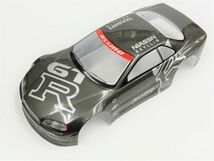 【激安！日本全国送料無料！ お買い得！】1/10 ドリフトラジコンカー用 スペアボディー　ニッサン R32 GTR タイプ ガンメタ_画像1