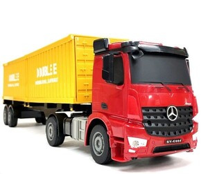  total length 590mm 2.4GHz 1/26 scale large container trailer radio-controller * sea con trailer radio-controller [ Mercedes Benz official license model ]