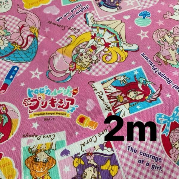 【新品未使用】トロピカルージュプリキュア　 オックス生地2m