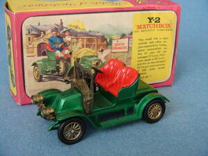  old britain Matchbox *ie Star year 1/43 rank 1911 year type Renault 2 -seater * open green meta/ beautiful goods * box attaching Y-2