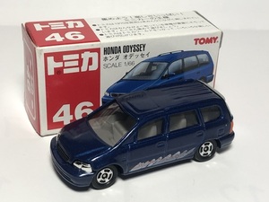 1996年初期中国製トミカNo46ホンダ初代オデッセイRVノーマルタイプ紺メタ・美品/箱付