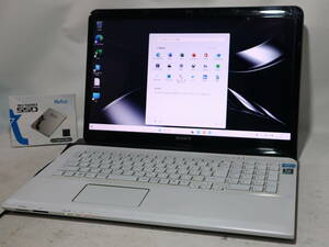 ★ Core i7 ★ 高解像度液晶 17.3型 VAIO★ Win 11 《爆速仕様》Bluetooth ★メモリ8G/SSD1TB(新品)/WiFi/WebCam/DVD/office2021