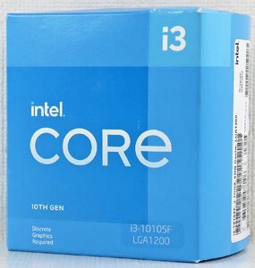 S◎ジャンク品◎PCパーツ CPU『Intel Core i3 i3-10105F プロセッサー』 インテル 3.7GHz 6MB Cache LGA1200 4コア8スレッド ファン付き