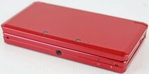 S◎ジャンク品◎携帯ゲーム機『ニンテンドー3DS メタリックレッド』 NINTENDO3DS CTR-S-RDBA CTR-001 任天堂 2013年6月13日発売 箱付き_画像3