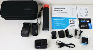 S◇中古品◇アクションカメラ GoPro HERO9 Black 限定バンドル バッテリー2/マウント用パーツ/ハンドラー/充電器 ※SDカード欠品