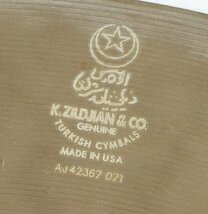 M♪中古品♪シンバル 『K Custom Dark Crash 18”/45cm』 ZILDJIAN/ジルジャン MADE IN USA 割れなし ※ヨゴレ・使用によるキズ等あり_画像5