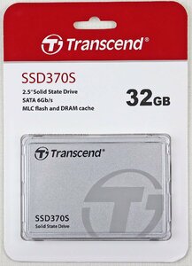 P◎未使用品◎PC周辺機器『SSD370S 32GB』 Transcend/トランセンド TS32GSSD370S 製造月年:2022年4月 2.5インチ SATA 6Gb/s 未開封