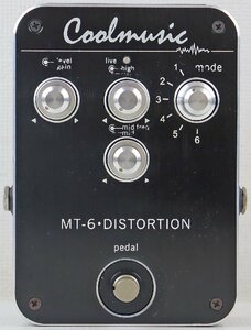 S◎ジャンク品◎エフェクター『MT-6 DISTORTION』 Coolmusic/クールミュージック 本体のみ 箱&取扱説明書欠品 ※DC端子差込口変形あり