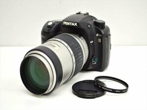 KM541●現状品●PENTAX ペンタックス K10D　デジタル一眼レフカメラ　1:4.5-5.6　80-320mm レンズ　動作未確認/ジャンク