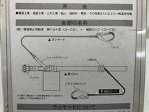 未使用中古品 作業着・安全帯 藤井電工 ツヨロン 2丁掛けランヤード TB-2-LRL593-NV5931-BL4-BK-M 本体のみ 新規格品 ITZNVAB3C214_画像7