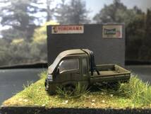 錆塗装 ダイハツ ハイゼット レトロな風景 旧車 自作ジオラマ完成品 ケース付_画像3