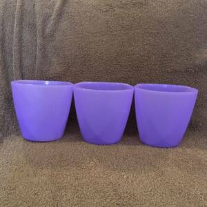 [ last exhibition ] 3 piece set IKEA Ikea BYGEL case purple wall rail storage for plastic cup cup holder kitchen 