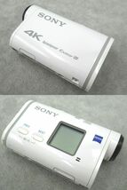 ☆SONY ソニー Splashproof Exmor R デジタル4Kビデオカメラレコーダー アクションカム FDR-X1000V 中古 本体のみ ホワイト☆_画像2