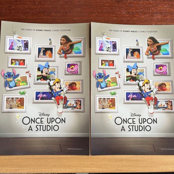 ウィッシュ 映画 特典 100th ONCE UPON A STUDIO ディズニー ミッキー ポストカード