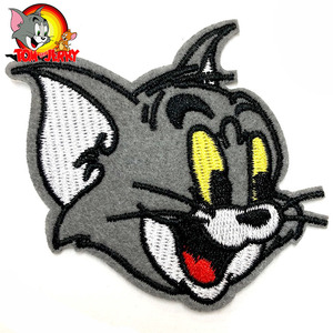 ワッペン トム 刺繍 アイロン キャラクター トムとジェリー ワッペン トムジェリ アップリケ TomandJerry