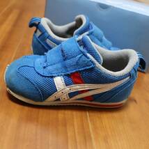 ★激安 14.0cm【asics】アシックス ベビー キッズ シューズ SUKUSUKU BABY IDAHO BABY ４ BLUE WHITE 1144A235-400☆★_画像7