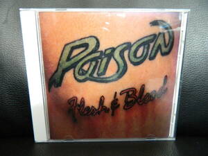 (1)　 POISON　　/　 　FLESH　＆　BLOOD　　　 　日本盤　 　 ジャケ傷み、経年の汚れあり