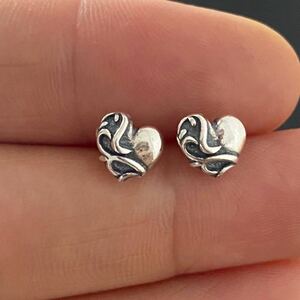 2 point / silver 925 Heart earrings silver earrings popular earrings free shipping 