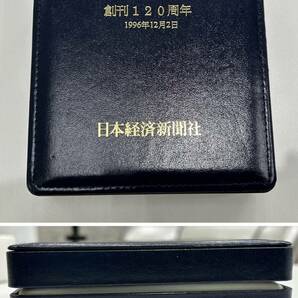 【D2239SS】懐中時計 日本経済新聞社 創刊120周年 1996年12月2日 不動 現状品 クオーツ アラーム機能付 蓋付 クォーツ 箱付の画像10