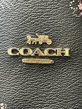 【F405CK】美品 コーチ リバーシブル トートバッグ F78283 花柄 A4可 PVC COACH ショルダー 肩掛け ビジネス フラワー 金具 レディース_画像3