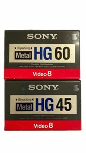 【未使用】SONY ソニー Video8 Metal メタル　HG-45 HG-60