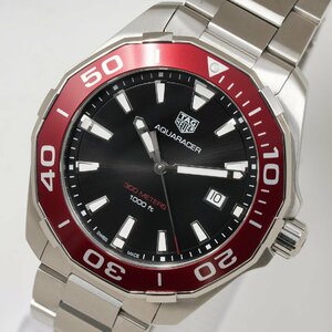 タグホイヤー TAG HEUER 腕時計 アクアレーサー WAY101B.BA0746 赤ベゼル 黒文字盤 メンズ クオーツ 中古 [質イコー]