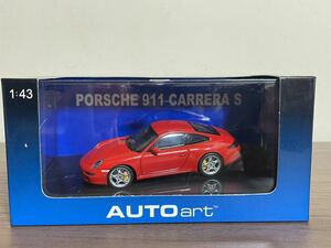 絶版品　未使用品 AUTOart 1/43 Porsche 911 997 GT3 Red オートアート ミニカー 997型 レッド 赤色 Aa ミニカー モデルカー
