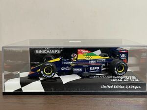 未使用品　1/43 ミニチャンプス　ESPO LARROUSSE LOLA LAMBORGHINI LC90 JAPAN GP 1990 GEO #30(ブルー×レッド×イエロー)鈴木亜久里