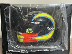 半額スタート！未使用未開封品　ミニチャンプス　1/2 AGV Helmet Valentino Rossi MotoGP 2005 「VALENTINO ROSSI Colleciton」 