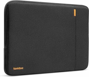 tomtoc 360°保護 ノートパソコンケース 13インチ 全方位耐衝撃 13.3型 撥水加工 ラップトップインナーバッグ　ポケット付き　ブラック