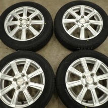 夏 新品 2023年製 4本SET 会社宛送料無料 155/65R14×4.5J 75S グッドイヤー EfficientGrip ECO EG01 アルミ タント ワゴンR ミラ NO,D3729_画像4