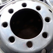 4本SET 会社宛 送料無料 19.5×6.75 アルコア 鍛造 FORGED トラック アルミ 8穴 JIS規格 PCD285mm +147 ハブ径221 穴径32.5 大型 NO,E8275_画像3