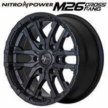 冬 4本SET 265/65R17×8J 139.7-6穴 +20 トーヨー GSi-6 2022年製 ナイトロ M26 CROSS FANG ブラストブラック 会社宛 送料無料 在庫要確認_画像3