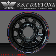 新品 1本価格 会社宛 送料無料 15×8J 5穴 139.7mm ET-20 SHONE SST DAYTONA デイトナブラック 赤青ライン ジムニー ラングラー NO,SH180_画像2