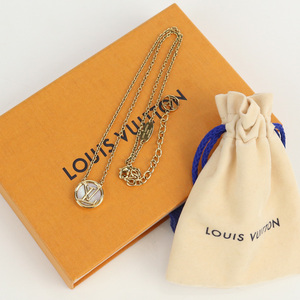 中古良品ルイヴィトンLOUIS VUITTON コリエ LtoV メタル ブランド ネックレス Ｍ80259 VA1210 ランク：A us-2 レディース