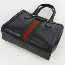 中古良品グッチGUCCI オフィディア GG スモールトートバッグ レザー 547551 ブラック系　 ランク：A us-2_画像2