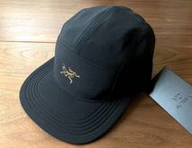 即決★正規品★ 軽量・通気性 ARC'TERYX / Calidum 5 Panel Hat / Black / アークテリクス カリダム 5パネル ハット キャップ ブラック 黒_画像2