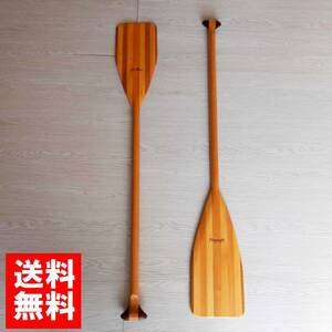  wooden canoe paddle hand ...2 pcs set total length approximately 120cm× 2 ps 