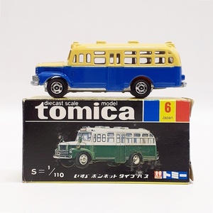 (完全現状品) TOMY トミカ 黒箱 6 いすゞ ボンネット タイプ バス 日本製 当時物 No.6 ISUZU tomica 詳細不明 (ジャンク扱い) ※t6