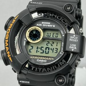 極美品G-SHOCK DW-8200BM-1T FROGMAN フロッグマン MEN IN BLACK2 メンインブラック2 MIB2 チタンケース ブラック 潜水蛙 スクリューバック