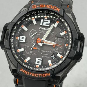 良品 G-SHOCK GW-4000-1AJF グラビティマスター スカイコックピット タフソーラー 電波受信 電波ソーラー マルチバンド6 ブラック オレンジ