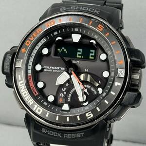 良品 G-SHOCK GWN-Q1000MC-1AJF GULFMASTER タフソーラー 電波受信 電波ソーラー マルチバンド6 クワッドセンサー コンポジットバンド